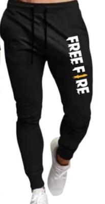 Men Black Dri Fit Free Fire Track Suit 3Pcs With Cap